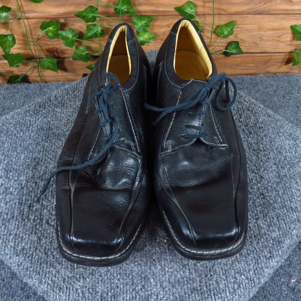Alfani TRD 050 TR Mens Oxford Dress Shoes Sz 11 M Formal Business Black Leather